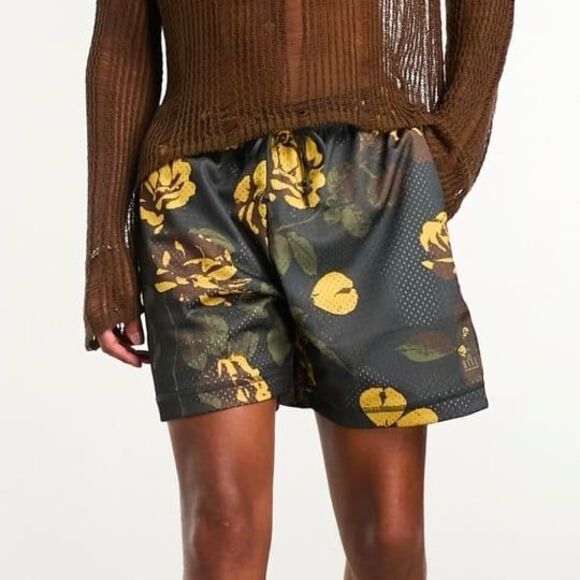 Nike rose city floral print athletic shorts